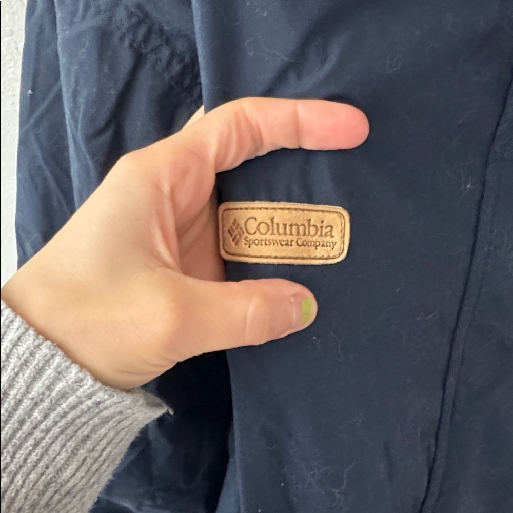 VINTAGE Columbia Jacket Women Medium Blue Ski Snowboard Outdoor Zip Drawstring - Picture 2 of 12
